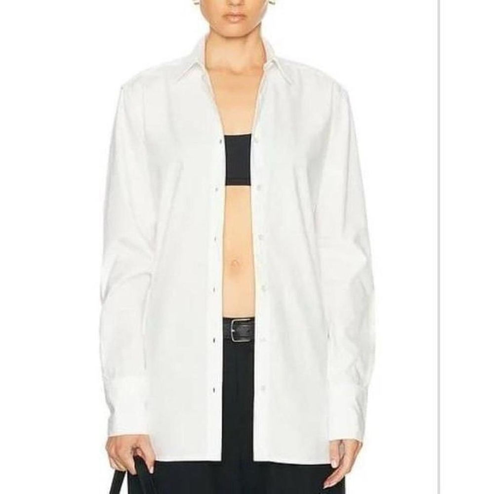NWT Eterne Poplin Oversized Button-down shirt in white size‎ XS/s